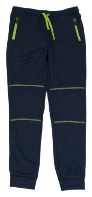 Tmavomodré funkčné športové nohavice Crane