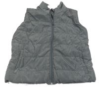 Sivá šušťáková zateplená vesta