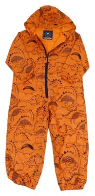 Oranžová šusťáková jarní kombinéza s kapucí George 
