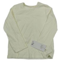 Nové - Smetanové žebrované triko George 