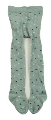 Svetlomodré srdiečkované pančuchy Topomini