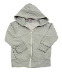 Sivá melírovaná prepínaci mikina s kapucňou Harper