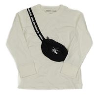 Bílé triko s našitou ledvinkou Next