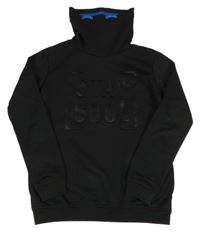 Černá mikina s 3D nápisem a límcem Y.F.K. vel. 176