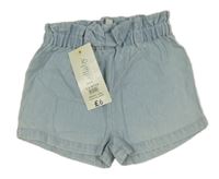 Nové - Světlemodré riflové kraťasy Peacocks 