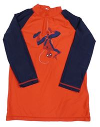 Červeno-tmavomodré UV triko se Spider-manem Marvel