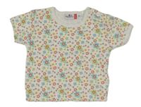 Biele kvetované tričko Berti