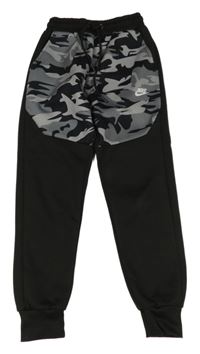 Černo-army sportovní kalhoty s logem Nike