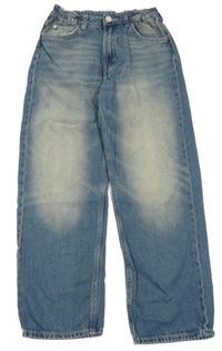 Modré šisované loose fit rifle H&M