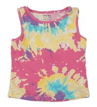 Farebný vzorovaný rebrovaný crop top Next