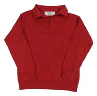 Červený sveter s golierikom H&M