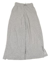 Šedé melírované široké tepláky H&M