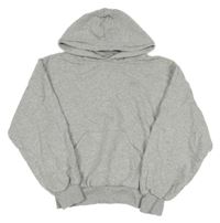 Sivá melírovaná mikina s klokankou a kapucňou H&M
