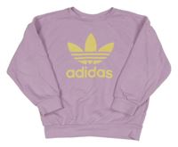 Lila oversize mikina s logem Adidas