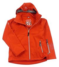 Červená softshellová bunda s odepínací kapucí XS-EXES