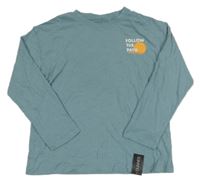 Nové - modrošedé triko s nápisy St. Bernard