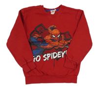 Červená mikina so Spider-manem zn. MARVEL