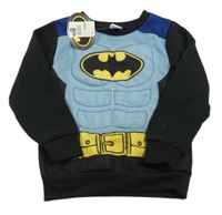 Nové - modro-safírovo-čierna mikina s Batmanem ZEEMAN