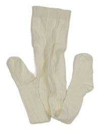 Smotanové rebrované vzorované pančuchy PRIMARK