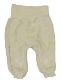 Smetanové plyšové turecké kalhoty H&M