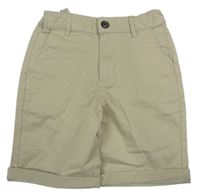 Béžové chino plátěné kraťasy M&S