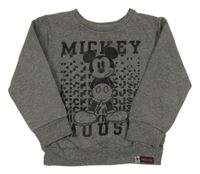 Tmavosivá melírovaná mikina s Mickey PRIMARK