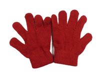 Červené prstové rukavice