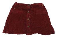 Vínová menšestrová sukňa Zara