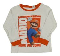 Bílé triko s Mariem