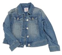 Modrá tepláková riflová bunda F&F