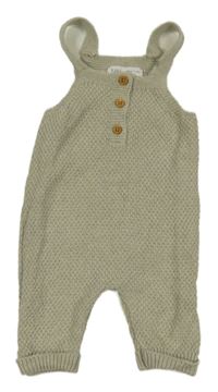 Světlezelené pletené laclové tepláky