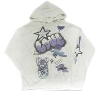 Smotanová mikina s nápisom a kapucňou H&M