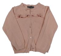 Ružový prepínaci sveter s volánikmi Primark