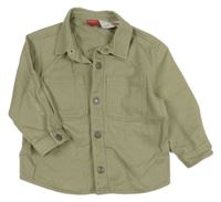 Zelenošedá rifľová košeľová bunda so Snoopym Zara