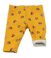 Hořčicové zateplené legíny s Minnie C&A