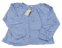 Nové - Modrá blúzka s kvetinami Leigh Tucker