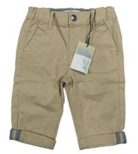 Nové - Béžové plátenné chino nohavice Primark