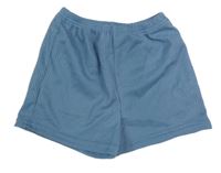 Modré rebrované kraťasy Shein