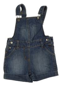 Tmavomodré riflové laclové kraťasy C&A