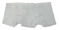 2x bílé boxerky H&M