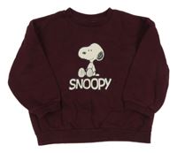 Vínová mikina so Snoopym H&M