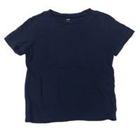 Tmavomodré tričko H&M