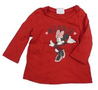 Červené tričko s Minnie Disney