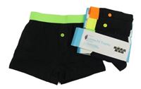Nové - 4x čierno-farebné boxerky