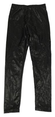 Černé koženkové legíny Matalan