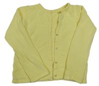 Žltý rebrovaný prepínaci sveter Nutmeg