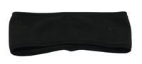 Černá fleecová čelenka 