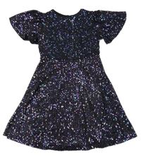 Černo-fialové flitrové šaty Lipsy London