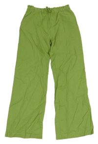 Zelené ľanové nohavice Alive