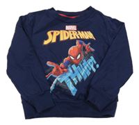 Tmavomodrá mikina so Spidermanem Marvel